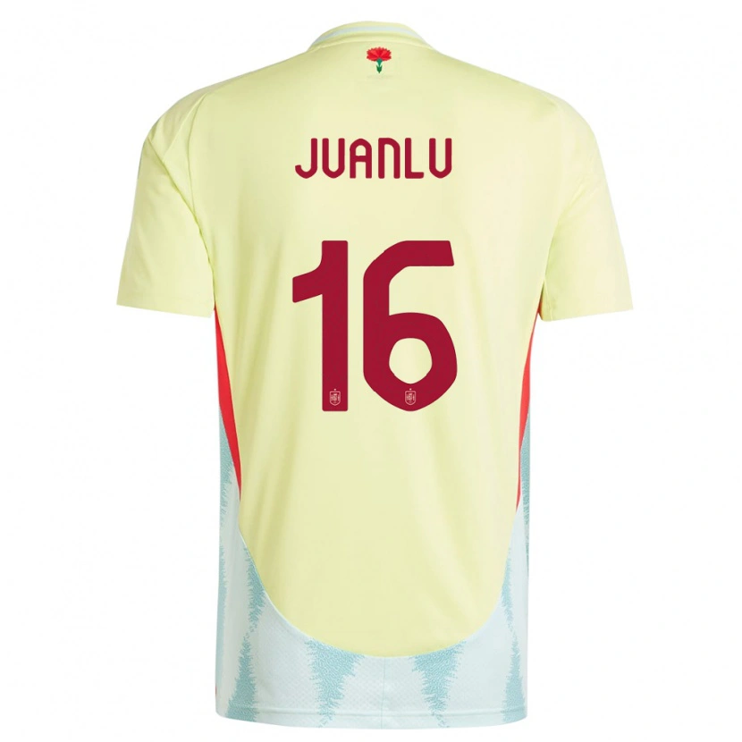 Danxen Kvinnor Spanien Juanlu Sánchez #16 Gul Bortatröja Matchtröjor 24-26 Tröjor T-Tröja