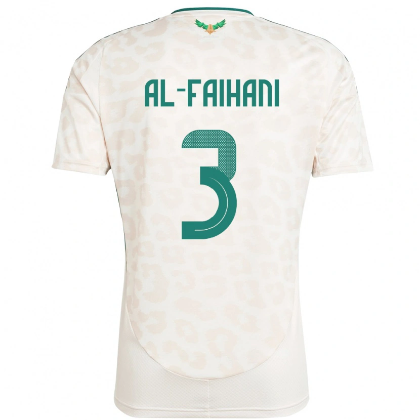 Danxen Kvinnor Saudi-Arabien Nasser Al-Faihani #3 Vit Bortatröja Matchtröjor 24-26 Tröjor T-Tröja