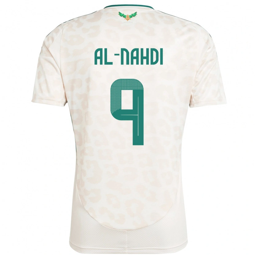 Danxen Kvinnor Saudi-Arabien Youssef Al-Nahdi #9 Vit Bortatröja Matchtröjor 24-26 Tröjor T-Tröja