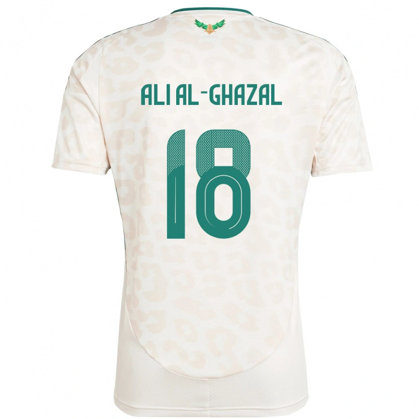 Danxen Kvinnor Saudi-Arabien Hassan Ali Al-Ghazal #18 Vit Bortatröja Matchtröjor 24-26 Tröjor T-Tröja