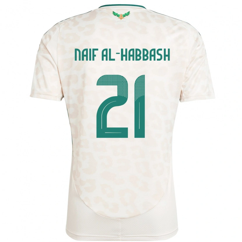 Danxen Kvinnor Saudi-Arabien Azzam Naif Al-Habbash #21 Vit Bortatröja Matchtröjor 24-26 Tröjor T-Tröja