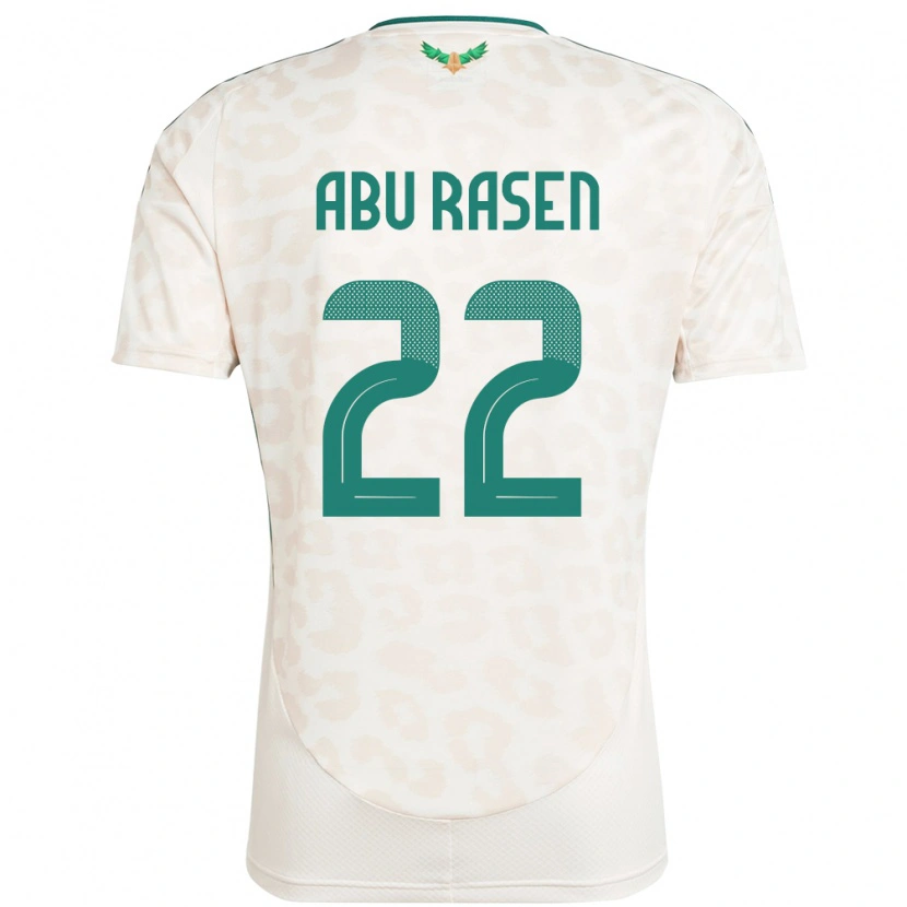 Danxen Kvinnor Saudi-Arabien Ahmad Abu Rasen #22 Vit Bortatröja Matchtröjor 24-26 Tröjor T-Tröja