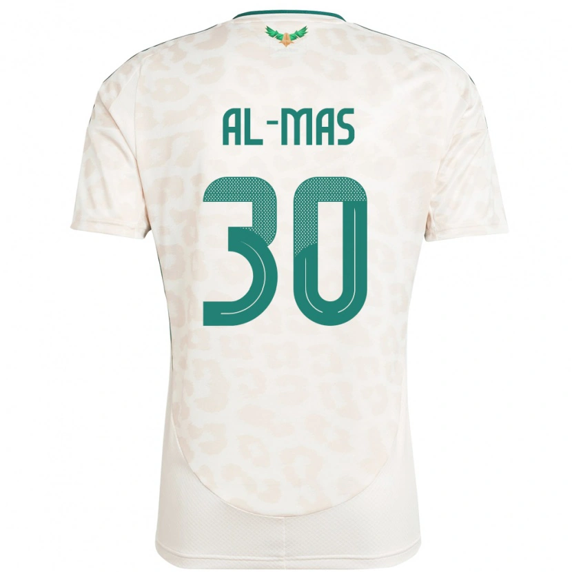 Danxen Kvinnor Saudi-Arabien Abdullah Al-Mas #30 Vit Bortatröja Matchtröjor 24-26 Tröjor T-Tröja