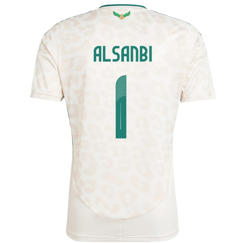 Danxen Kvinnor Saudi-Arabien Abdulrahman Alsanbi #1 Vit Bortatröja Matchtröjor 24-26 Tröjor T-Tröja