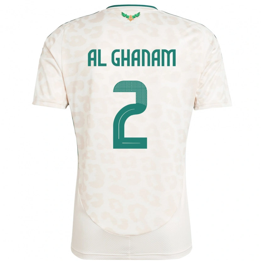 Danxen Kvinnor Saudi-Arabien Sultan Al Ghanam #2 Vit Bortatröja Matchtröjor 24-26 Tröjor T-Tröja