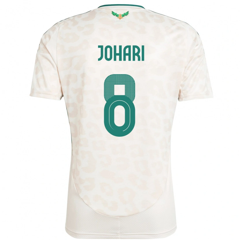 Danxen Kvinnor Saudi-Arabien Layan Johari #8 Vit Bortatröja Matchtröjor 24-26 Tröjor T-Tröja