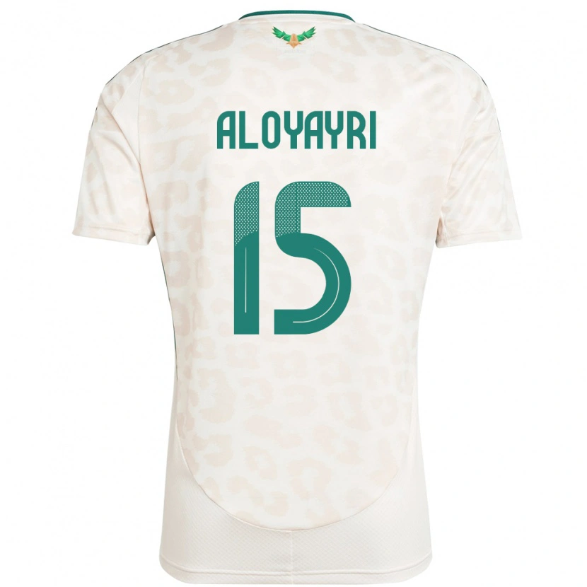 Danxen Kvinnor Saudi-Arabien Abdulmalik Aloyayri #15 Vit Bortatröja Matchtröjor 24-26 Tröjor T-Tröja