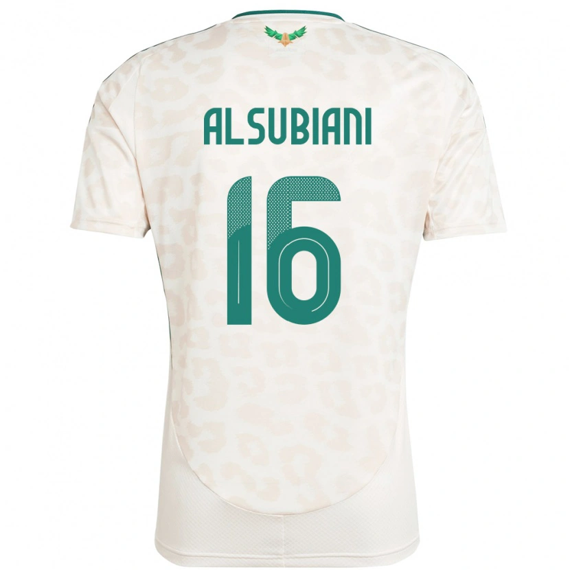 Danxen Kvinnor Saudi-Arabien Faisal Alsubiani #16 Vit Bortatröja Matchtröjor 24-26 Tröjor T-Tröja