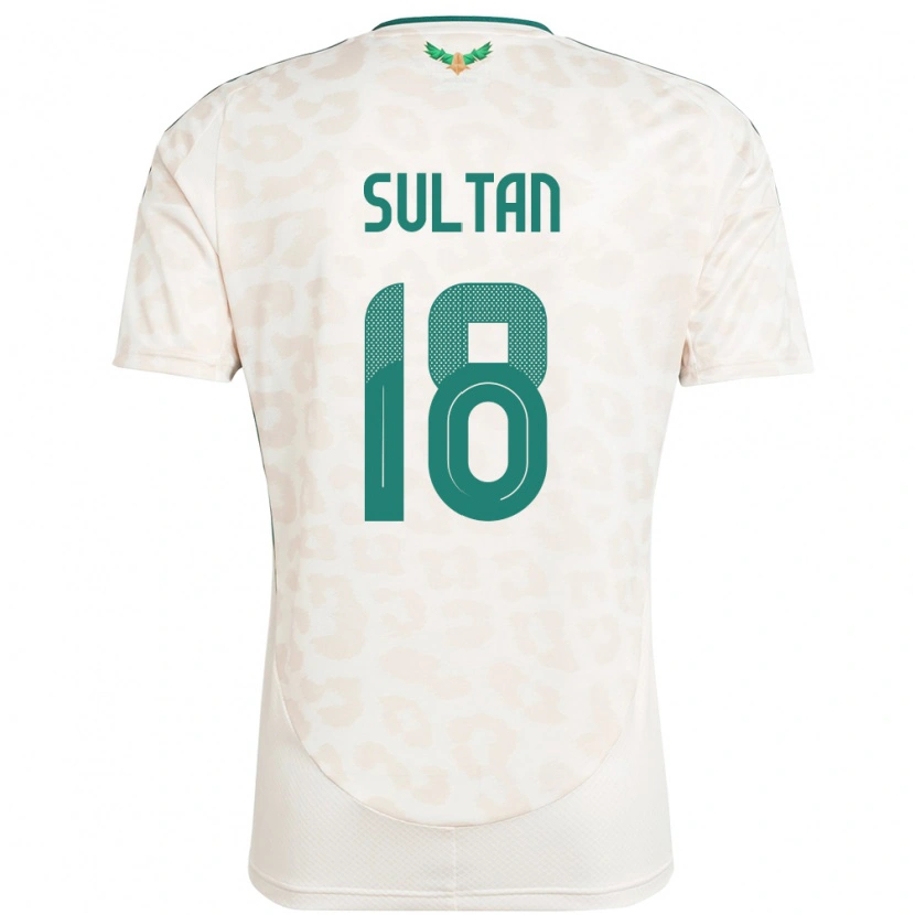 Danxen Kvinnor Saudi-Arabien Qasim Sultan #18 Vit Bortatröja Matchtröjor 24-26 Tröjor T-Tröja