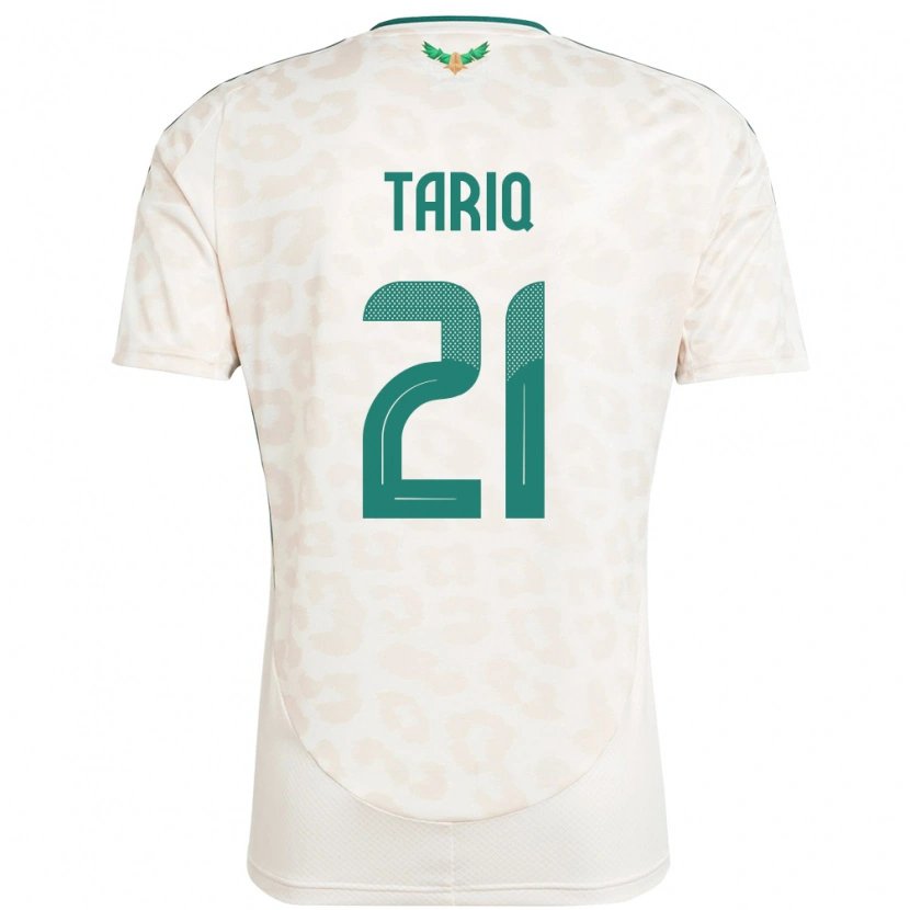 Danxen Kvinnor Saudi-Arabien Juri Tariq #21 Vit Bortatröja Matchtröjor 24-26 Tröjor T-Tröja
