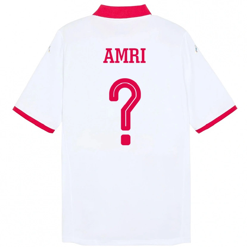 Danxen Kvinnor Tunisien Abdallah Amri #0 Vit Bortatröja Matchtröjor 24-26 Tröjor T-Tröja