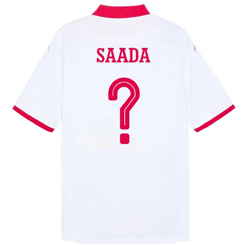 Danxen Kvinnor Tunisien Malek Saada #0 Vit Bortatröja Matchtröjor 24-26 Tröjor T-Tröja