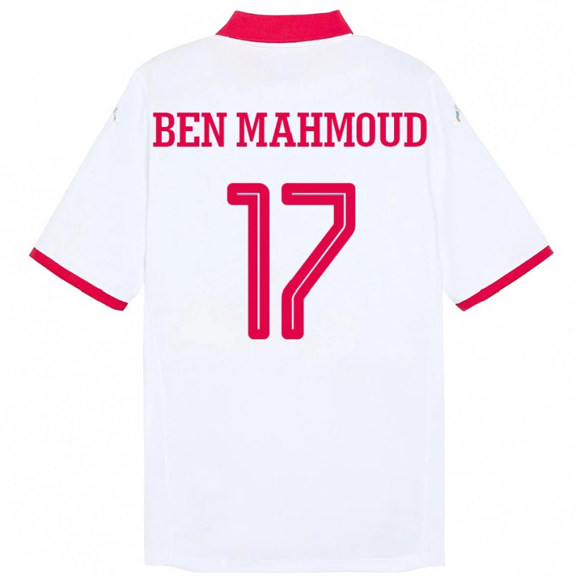 Danxen Kvinnor Tunisien Yessine Ben Mahmoud #17 Vit Bortatröja Matchtröjor 24-26 Tröjor T-Tröja