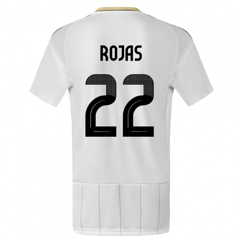Danxen Kvinnor Costa Rica Andy Rojas #22 Vit Bortatröja Matchtröjor 24-26 Tröjor T-Tröja