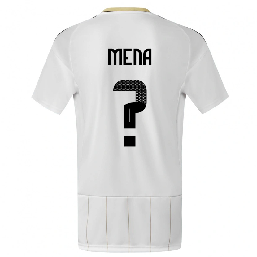 Danxen Kvinnor Costa Rica Marko Mena #0 Vit Bortatröja Matchtröjor 24-26 Tröjor T-Tröja