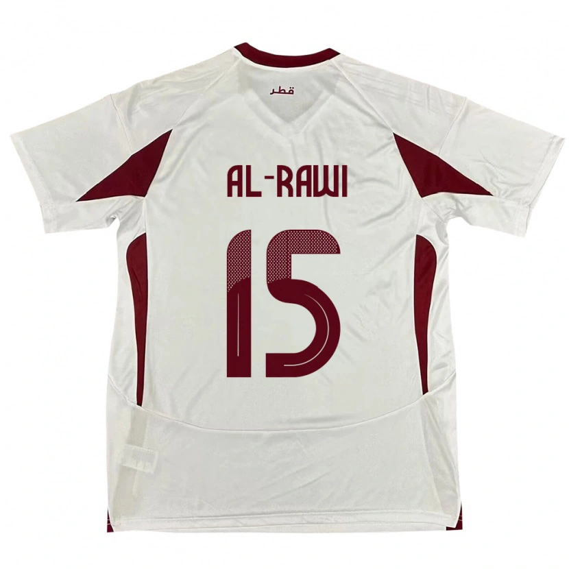 Danxen Kvinnor Qatar Bassam Al-Rawi #15 Vit Bortatröja Matchtröjor 24-26 Tröjor T-Tröja