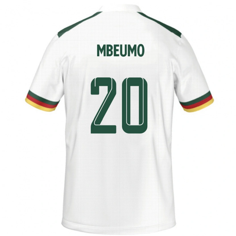 Danxen Kvinnor Kamerun Bryan Mbeumo #20 Vit Bortatröja Matchtröjor 24-26 Tröjor T-Tröja