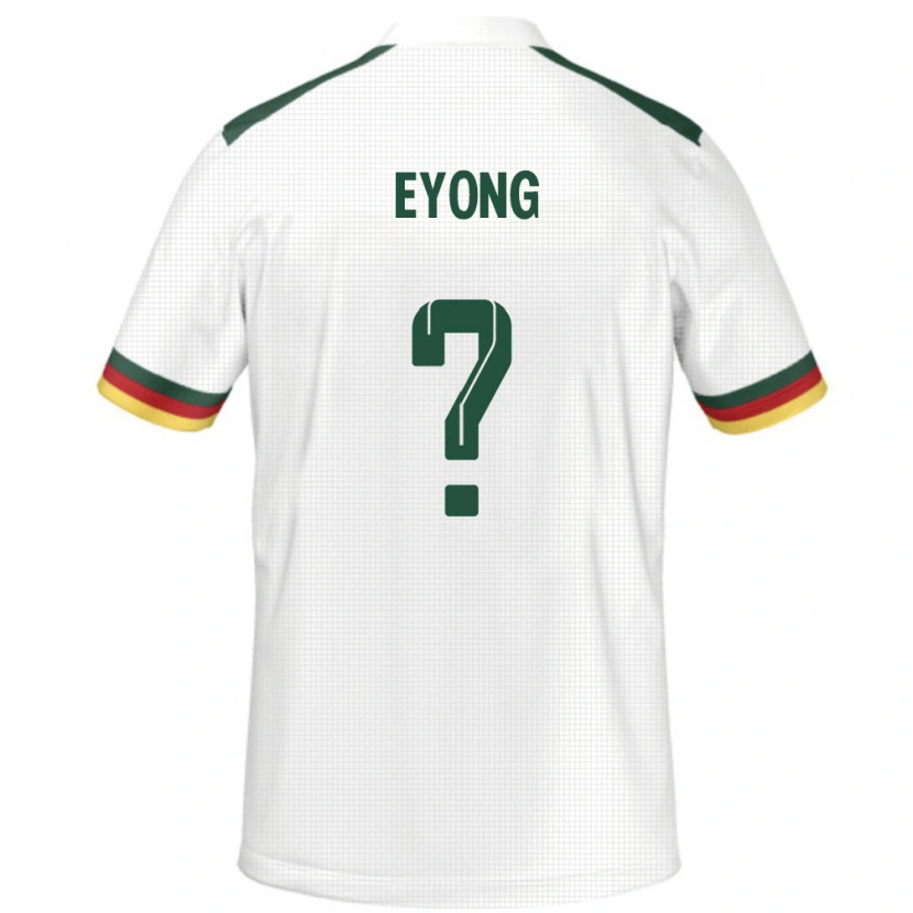 Danxen Kvinnor Kamerun Etta Eyong #0 Vit Bortatröja Matchtröjor 24-26 Tröjor T-Tröja