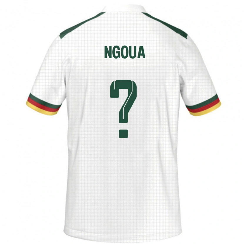 Danxen Kvinnor Kamerun Boris Ngoua #0 Vit Bortatröja Matchtröjor 24-26 Tröjor T-Tröja