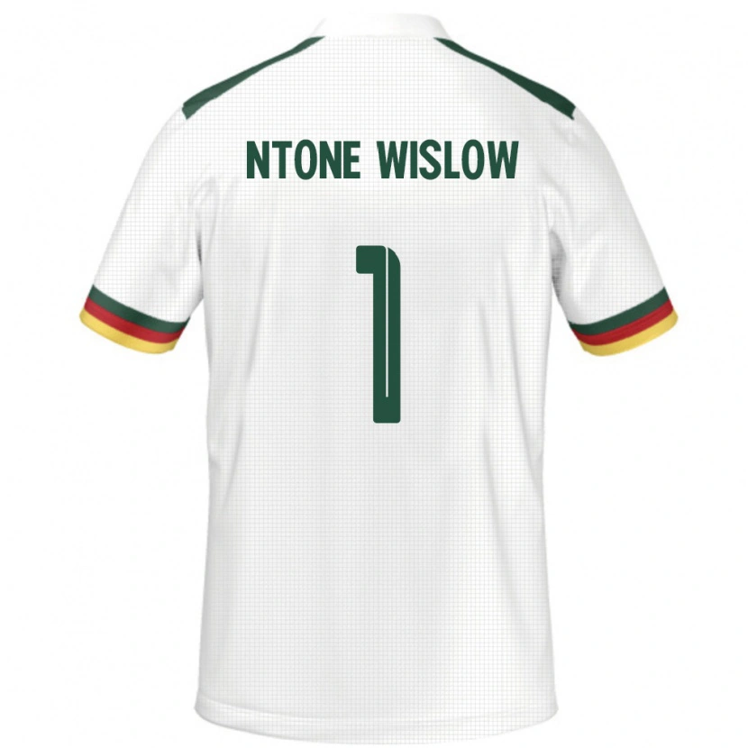 Danxen Kvinnor Kamerun Junior Hecube Ntone Wislow #1 Vit Bortatröja Matchtröjor 24-26 Tröjor T-Tröja