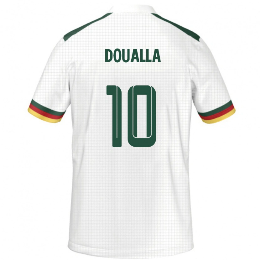 Danxen Kvinnor Kamerun Nathan Doualla #10 Vit Bortatröja Matchtröjor 24-26 Tröjor T-Tröja