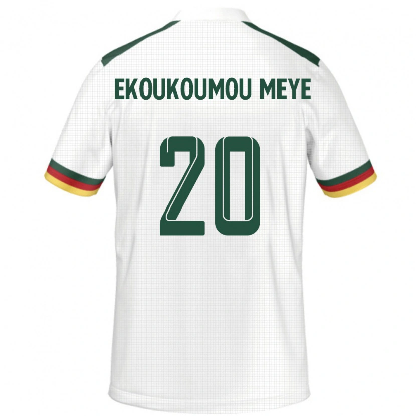 Danxen Kvinnor Kamerun Ivan Donald Ekoukoumou Meye #20 Vit Bortatröja Matchtröjor 24-26 Tröjor T-Tröja