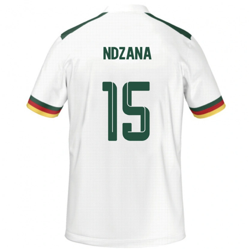 Danxen Kvinnor Kamerun Colette Ndzana #15 Vit Bortatröja Matchtröjor 24-26 Tröjor T-Tröja