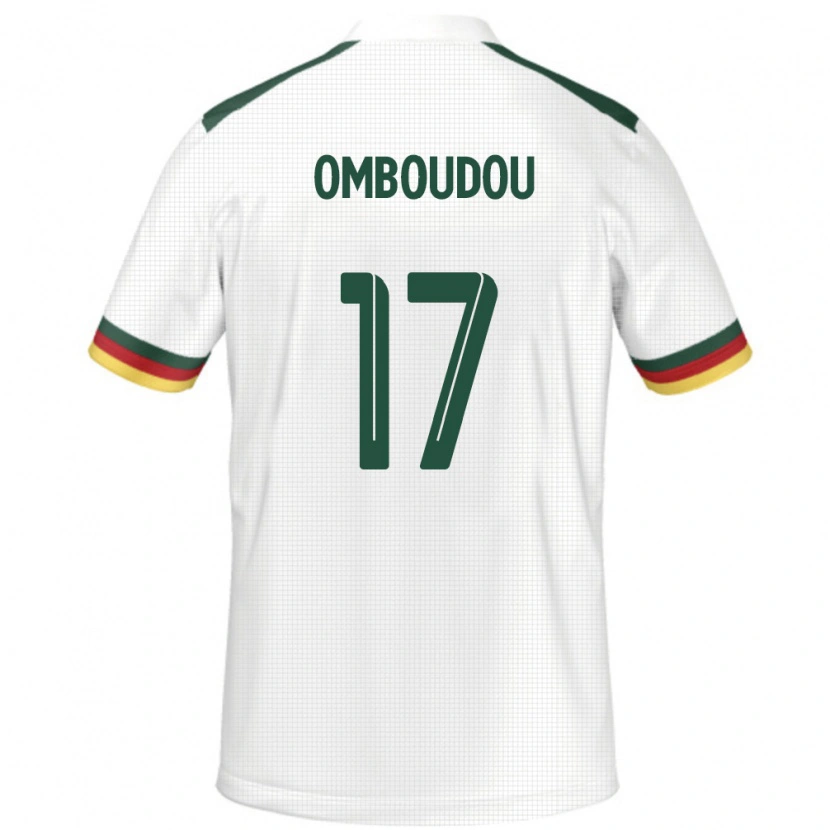 Danxen Kvinnor Kamerun Brigitte Omboudou #17 Vit Bortatröja Matchtröjor 24-26 Tröjor T-Tröja