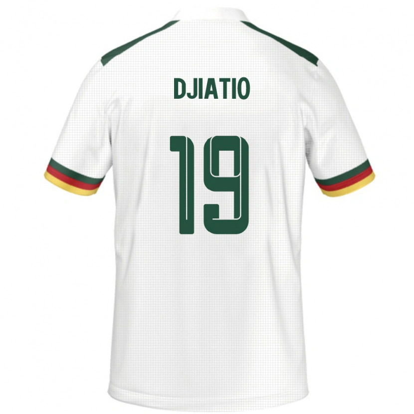 Danxen Kvinnor Kamerun Doly Djiatio #19 Vit Bortatröja Matchtröjor 24-26 Tröjor T-Tröja