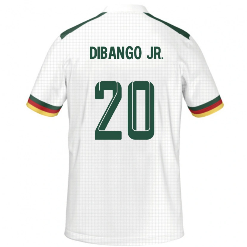 Danxen Kvinnor Kamerun Yvan Dibango #20 Vit Bortatröja Matchtröjor 24-26 Tröjor T-Tröja