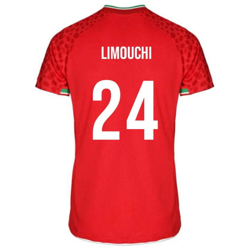 Danxen Kvinnor Iran Mehdi Limouchi #24 Röd Bortatröja Matchtröjor 24-26 Tröjor T-Tröja
