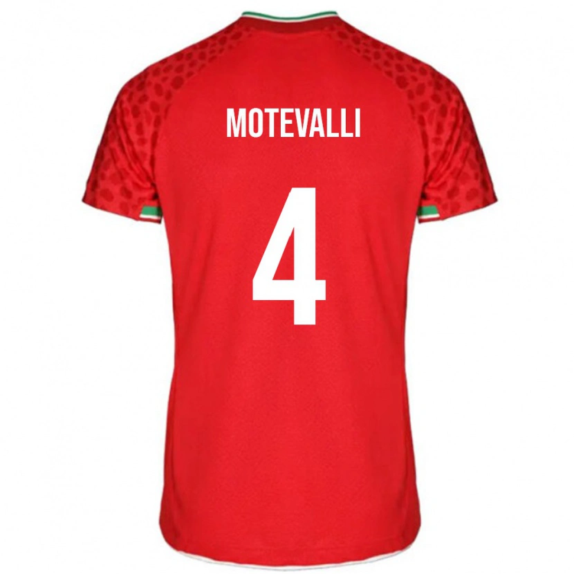 Danxen Kvinnor Iran Melika Motevalli #4 Röd Bortatröja Matchtröjor 24-26 Tröjor T-Tröja