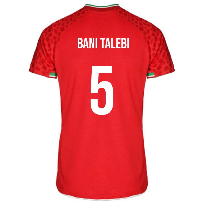 Danxen Kvinnor Iran Ghazaleh Bani Talebi #5 Röd Bortatröja Matchtröjor 24-26 Tröjor T-Tröja