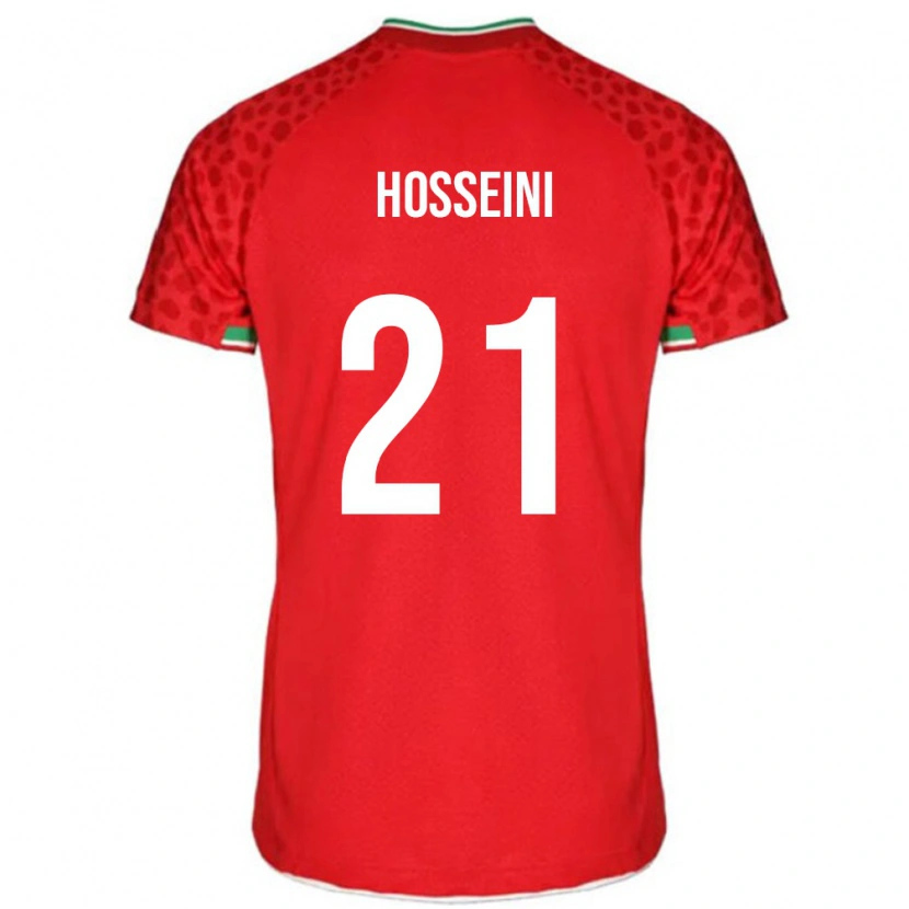Danxen Kvinnor Iran Majid Hosseini #21 Röd Bortatröja Matchtröjor 24-26 Tröjor T-Tröja