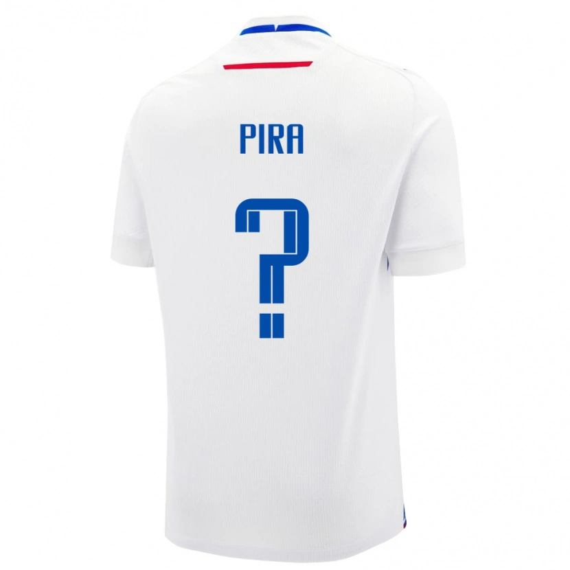 Danxen Kvinnor Slovakien Jakub Pira #0 Vit Bortatröja Matchtröjor 24-26 Tröjor T-Tröja