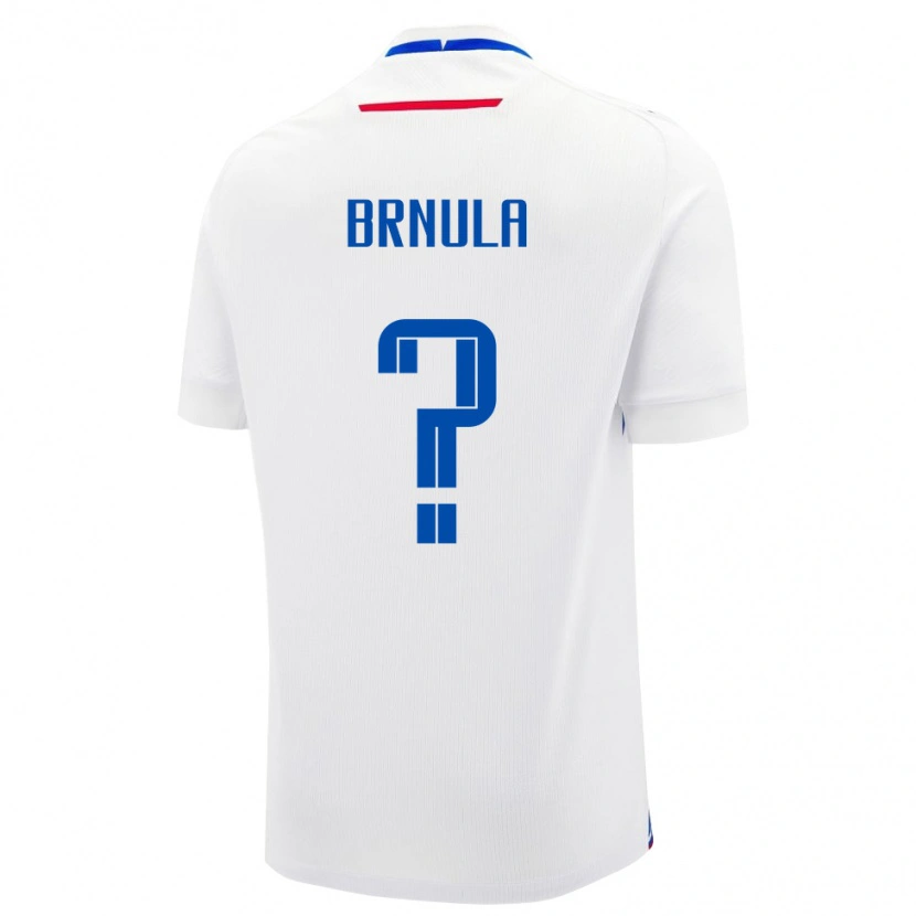 Danxen Kvinnor Slovakien Jan Brnula #0 Vit Bortatröja Matchtröjor 24-26 Tröjor T-Tröja