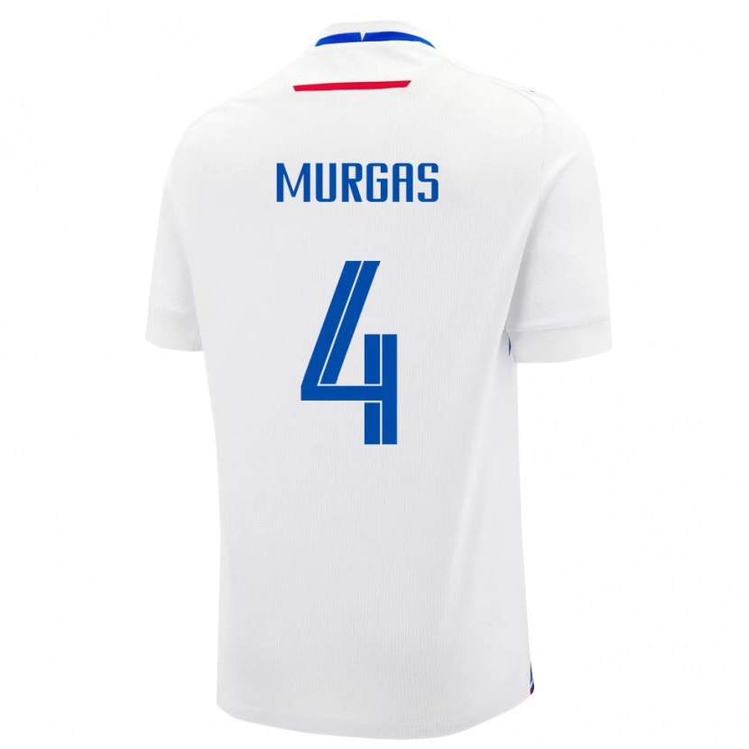 Danxen Kvinnor Slovakien Jan Murgas #4 Vit Bortatröja Matchtröjor 24-26 Tröjor T-Tröja