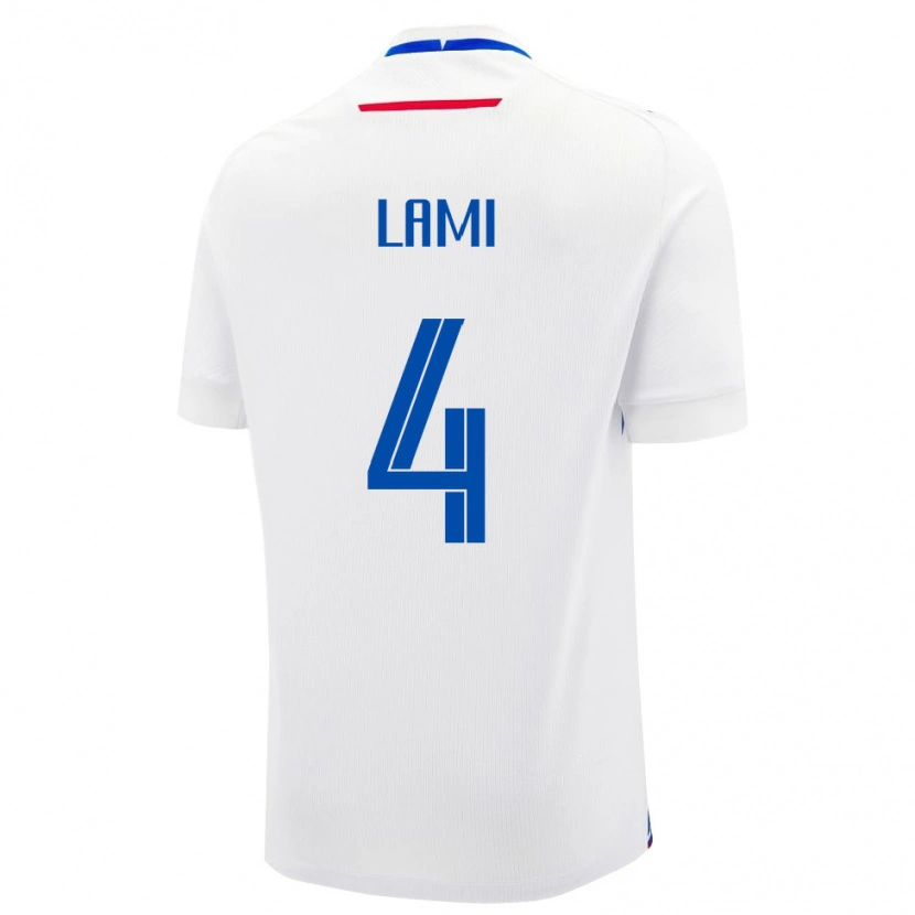 Danxen Kvinnor Slovakien Adam Lami #4 Vit Bortatröja Matchtröjor 24-26 Tröjor T-Tröja