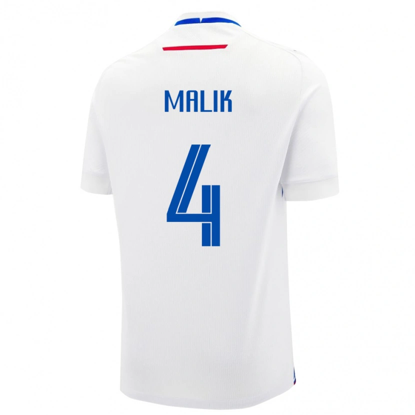 Danxen Kvinnor Slovakien Lukas Malik #4 Vit Bortatröja Matchtröjor 24-26 Tröjor T-Tröja