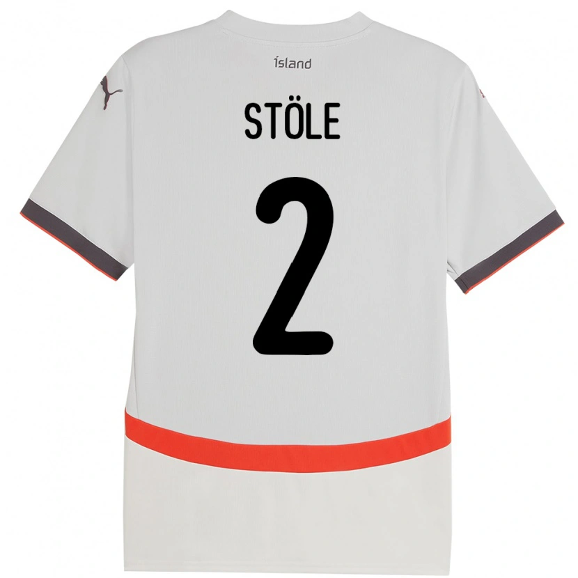 Danxen Kvinnor Island Ingimar Torbjörnsson Stöle #2 Vit Bortatröja Matchtröjor 24-26 Tröjor T-Tröja