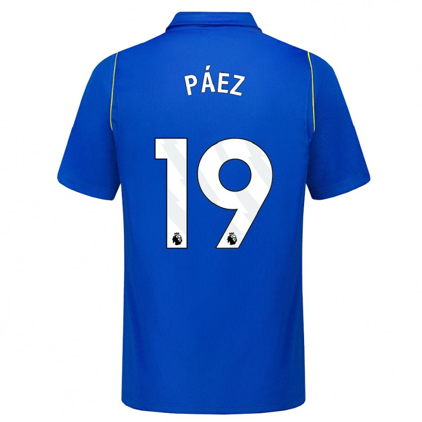 Danxen Kvinnor Kendry Páez #19 Blå Gul Hemmatröja Matchtröjor 2026/27 Tröjor T-Tröja