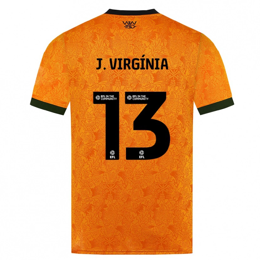 Danxen Kvinnor João Virgínia #13 Orange Svart Hemmatröja Matchtröjor 2026/27 Tröjor T-Tröja