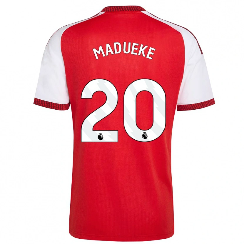 Danxen Kvinnor Noni Madueke #20 Röd Vit Svart Hemmatröja Matchtröjor 2026/27 Tröjor T-Tröja