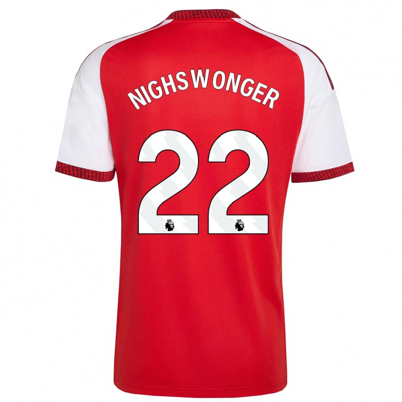 Danxen Kvinnor Jenna Nighswonger #22 Röd Vit Svart Hemmatröja Matchtröjor 2026/27 Tröjor T-Tröja