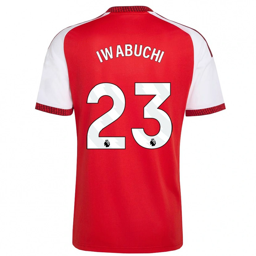 Danxen Kvinnor Mana Iwabuchi #23 Röd Vit Svart Hemmatröja Matchtröjor 2026/27 Tröjor T-Tröja