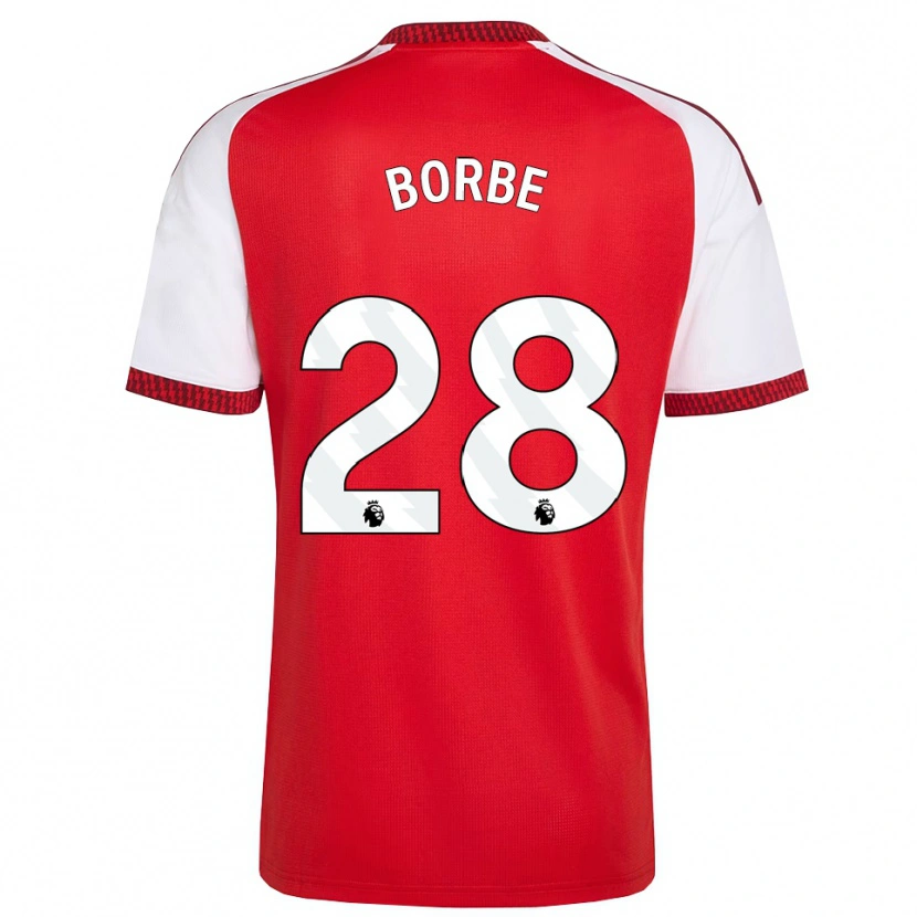 Danxen Kvinnor Anneke Borbe #28 Röd Vit Svart Hemmatröja Matchtröjor 2026/27 Tröjor T-Tröja