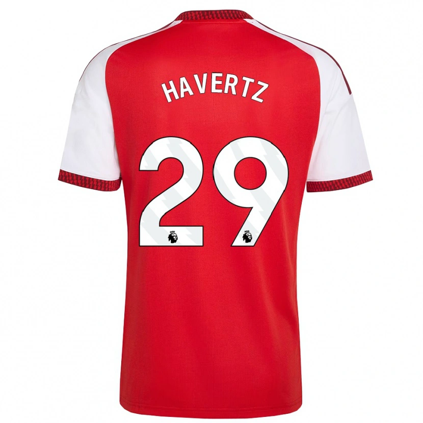 Danxen Kvinnor Kai Havertz #29 Röd Vit Svart Hemmatröja Matchtröjor 2026/27 Tröjor T-Tröja