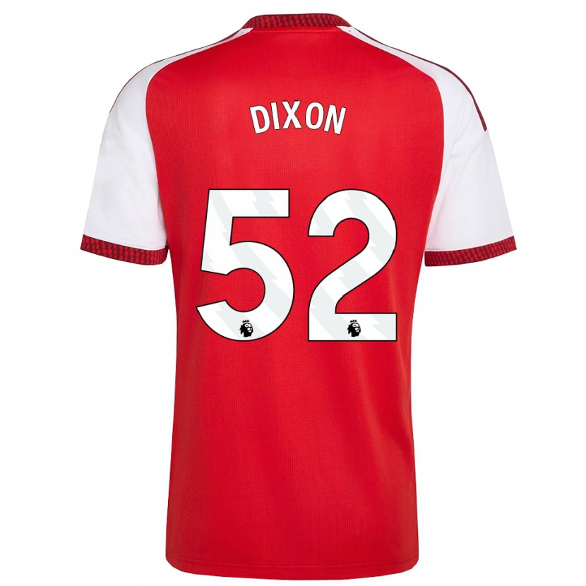 Danxen Kvinnor Jaden Dixon #52 Röd Vit Svart Hemmatröja Matchtröjor 2026/27 Tröjor T-Tröja