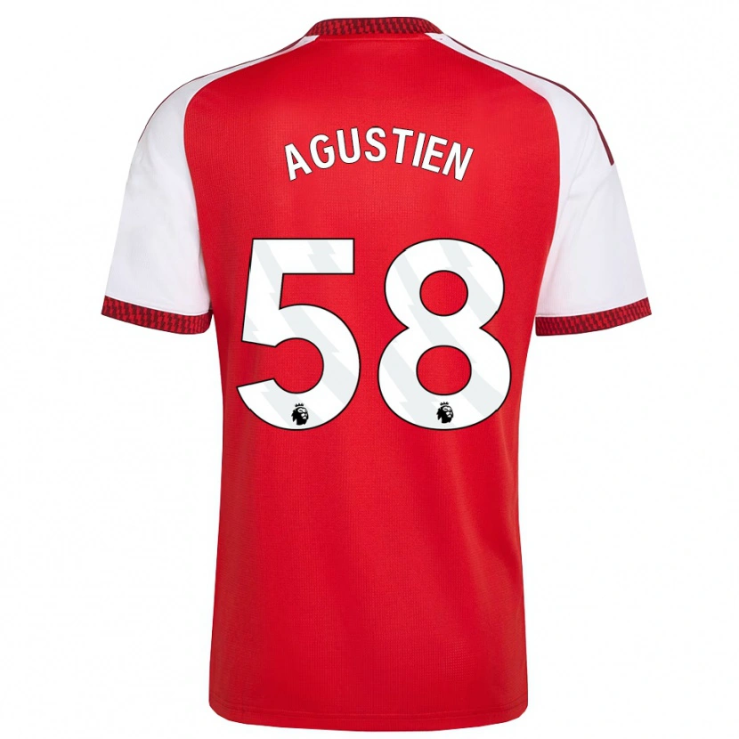 Danxen Kvinnor Demiane Agustien #58 Röd Vit Svart Hemmatröja Matchtröjor 2026/27 Tröjor T-Tröja