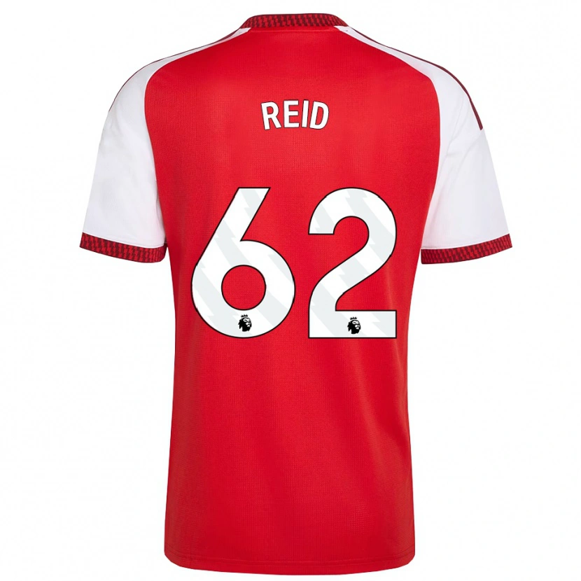 Danxen Kvinnor Katie Reid #62 Röd Vit Svart Hemmatröja Matchtröjor 2026/27 Tröjor T-Tröja